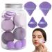 Beauty Sponges Blender | Soft Blending Sponge | Versatile Powder Puff & Beauty Sponge Wet & Dry Use for New Year Purple