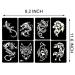 Semi-Permanent Animal Tattoo Stencils - 6 Sheet Set for Men and Women | Fake Tattoos for Body Art - Buy Online on GoSupps.com