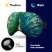 Watercolor Green Peacock Sleep Mask - Adjustable Eye Cover for Men and Women - Blocks Light for Night Travel and Nap - Buy Online on GoSupps.com