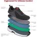 Orthofeet Plantar Fasciitis Shoes for Men - Heel Pain Relief, Arch Support, Ergonomic Sole - Edgewater 10.5 Black - Buy Online on GoSupps.com