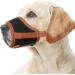 Heele Adjustable Dog Muzzle - Breathable & Safe for Small to Medium Dogs | Prevents Biting Chewing & Barking (M Brown) - Buy Online on GoSupps.com