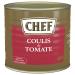 CHEF Tomato Coulis - From 3 kg of Tomatoes - Soups Vegetables Sauces Soups - 2.5 kg box (canned)