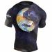 SHOGUN Fight Rash Guard BJJ MMA Premium Jiu Jitsu Fighting Grappling Compression Shirt Large Tao Short Sleeve