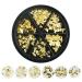 DSHIJIE Gold Butterfly Nail Art Charms Stickers Metal Slice Nail Studs 3D Fingernail Metallic Glitter Sequins Alloy Crystal for Women Girls DIY Nail Art Decoration Salon Home Manicure Supply Gold Butterfly Nail Art Decor...