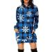 Shop Women s Christmas Cartoon Hoodie Dress | Long Sleeve Sweatshirt Blouse | Festive Print Jumper in Narrow Rock Blue - Buy Online on GoSupps.com