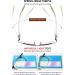 VEVESMUNDO Men's Metal Reading Glasses | Half Frame Design with Spring Hinges | Blue Light Blocking Lenses | 1.5x Magnification - Buy Online on GoSupps.com