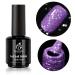 Beetles Reflective Gel Nail Polish 1Pcs 15ML Purple Glitter Diamond Gel Polish Disco Color Soak Off Nail Art Manicure Salon DIY at Home Women's Day Gift for Mom R-Amethyst