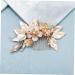 FRCOLOR Golden Flower Hair Comb hair accessories for women wedding hair accessories women hair accessories hair jewels for women Crystal bridal headpiece comb bridal hair accessories alloy - Buy Online on GoSupps.com