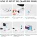 3 in 1 Portable Charging Station for Apple Products | Foldable Dock for iPhone/AirPods | Compatible with iWatch Series | Includes 15W Adapter | White - Buy Online on GoSupps.com