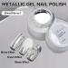 Erinde Silver Chrome Nail Polish with 3 Brushes Metallic Nail Varnish Nail Painting Kit Nail Art Polish DIY Nail Manicure Kit for Women Glossy Soak off UV/LED Mirror Effect High Shine White - Buy Online on GoSupps.com