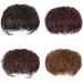 Synthetic Hair Topper With Bangs Clip In Hair Extensions Wavy Black Brown Hair Pieces for Women cover the white hair 2/33 3Clips - Buy Online on GoSupps.com