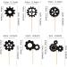 Ercadio 24 Pack Robot Gears Cupcake Toppers Black Cartoon Robot Gears Cupcake Toppers Picks Robot Gear Happy Birthday Cake Decor for Robot Theme Boys Birthday Baby Shower Party Supplies Pattern 4 - Buy Online on GoSupps.com