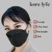 25 PCS KF94 Face Mask - X-LARGE Black - Made in Korea - 25% Larger Size - Breathable Premium Quality - 5 PCS Reclosable Package - International Shipping Available - Buy Online on GoSupps.com