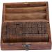 Estone 70pcs/set Wooden Box multipurpose Number Alphabet Letter Wood Rubber Stamp New - Buy Online on GoSupps.com