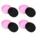 Minkissy 4 Pieces Cleaning Box For Makeup Brush Dry Makeup Brush Quick Cleaning Sponge Makeup Eye Shadow Cleaning Sponge Makeup Box Cosmetics Clean Silica Gel Violet