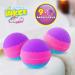 INKEE Pack Color Rainbow World - 9 Pack Scented Bath Bombs for Kids - 9 Bath Balls with 3 Different Color Layers (Pink Purple and Blue) Candy Floss Aroma and Argan Oil - Buy Online on GoSupps.com