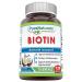 Pure Naturals Biotin Made with Coconut Oil Dietary Supplement - 10 000mcg - 120 Softgels - Supports Healthy Hair Skin & Nails - Promotes Cell Rejuvenation