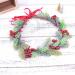 Minkissy Flower Hairband Floral Hair Garland Flower Crown with Holly Berry Leaves Christmas Hair Accessories for Lady Woman Girls - Buy Online on GoSupps.com