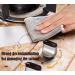 Realisticm Double Stainless Steel Scrubber Graceiful Double Stainless Steel Scrubber Double Sided Silver Wire Dishcloth for Pans Dishes Stove (5PCS) - Buy Online on GoSupps.com