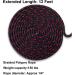 12ft Kayak Tie Down Straps 2 Pack - Heavy Duty Ratchet Pulley Rope for Canoe Bow and Stern - Black Vinyl Coated - Buy Online on GoSupps.com