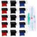 Molbory ventilation mask: 15 pieces of ventilation with a carabiner mask key trailer with check valve ventilation towel key trailer breathe barrier pocket mask for training