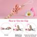 VVAYHUA Knitted Bunny Pacifier Clip - Coral | Universal Fit Baby Pacifier Holder Leash for Boys and Girls - Buy Online on GoSupps.com