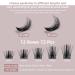 Buy 03-C-10mm Individual Eyelashes - Natural Curl 10mm Single Quwel Lashes for DIY Extensions | Best Quality Eyelash Segments for Makeup - Buy Online on GoSupps.com