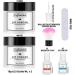 Lofuanna Dip Powder Nail Kit - Clear & White Dipping Powder Starter Set with 2-in-1 Base & Top Coat - Activator Included, No UV/LED Needed - Easy to Apply Nail Art Manicure Set for Beginners - Buy Online on GoSupps.com