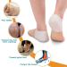 Silicone Heel Cups 4 Pairs - Plantar Fasciitis Inserts & Breathable Heel Protectors for Men and Women - Buy Online on GoSupps.com
