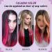 Runature Pink Hair Extensions - Real Remy U-Tip Bonding | 35cm 14 Inch 20g - Hot Pink Hair Extensions - Buy Online on GoSupps.com