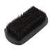 Men mustache oval black brush beard care shaving cleaning care kit remove dirt massages face hair mustache styling brush brush for home salon