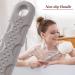 TEGOOL Back Scrubber Brush with Bristles and Loofah - 17 Inch Long Handle for Skin Exfoliating Massage - Suitable for Wet or Dry Use - Men and Women - Grey - Buy Online on GoSupps.com