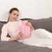 Samply 2L Hot Water Bottle with Knitted Cover for Hot & Cold Therapy - Pink | Pain Relief for Hands, Feet, Neck, and Shoulders - Buy Online on GoSupps.com