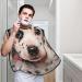 Stylish Puppy Print Beard Bib Apron - Non-Stick Hair Catcher for Men | Perfect Shaving Gift | One Size Black - Buy Online on GoSupps.com