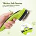 Premium Pecute Dog & Cat Brush - Self-Cleaning Long Hair & Short Hair Pet Grooming Tool for Gentle Undercoat Care - Buy Online on GoSupps.com
