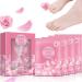 Foot Soak for Foot Spa Rose Foot Spa Salts 4PCS Foot Pack with Foot Soak Foot Scrub Foot Mask Foot Lotion Foot Spa Set for Foot Exfoliator Foot Salts for Foot Spa Foot Salt Bath Jelly Pedicure Packs
