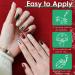 Christmas Gel Nail Polish Set 4 Colors Red Green Black White Nail Polish Gel Set with Gel Top Coat & Base Coat New Year Gel Nail Varnish Soak off UV LED Lamp Nail Art Manicure Gifts for Women Girls - Buy Online on GoSupps.com