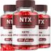 (3 Pack) NTX Keto BHB Gummies for Weight Loss NTX Keto ACV Gummies Advanced Weight Loss NXT BHB Salts Shark NT Tank Apple Cider Vinegar - NTX Nutrition Keto Plus ACV Supplement Oprah (180 Gummies)