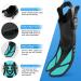 Zenoplige Snorkel Set - Adult Swim Goggles & Fins Kit for Snorkeling, Swimming, and Diving - Green/Black SM - Buy Online on GoSupps.com