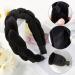 Vintage Black Braided Headband for Women & Girls | Boyrot Padded Rockabilly Hair Accessories - Buy Online on GoSupps.com