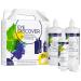 EYE DISCOVER Contact Lens Solution Multipurpose Soft Contact-Lens Solution Disinfects Cleans Removes Protein Moistens and Rinses 2 x 360 ml Bottles and 1 x 100 ml Travel Size Bottle 2 x 360 ml + 1 x 100 ml