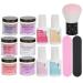 Nail Dipping Powder Set - 6-Color Professional Nail Kit for Home & Salon Use | Starter Nail Art Powder with Top & Base Coat Gel - Buy Online on GoSupps.com