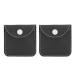Hearing aid pocket 2 pieces of storage bag for listening amplifier travel storage protective dust -dusting listening amplifier organizer wallet black portable pocket format