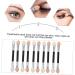 Baluue 40 Pcs Latex Eye Shadow Stick Double-ended Eye Shadow Brush Makeup Applicator Makeup Sponges Plastic - Buy Online on GoSupps.com