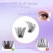 Self Adhesive Eyelashes - Pre-Glued D Curl Volume Lashes | 9-14mm Individual Lash Extension Kit & Tweezers | Shop Internationally - Buy Online on GoSupps.com