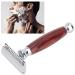 Men's Portable Double Edge Razor - Wooden Handle Shaver for Beard & Body Hair Trimming - Buy Online on GoSupps.com