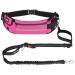 Pecute jogging leash dogs with belly belt pile belt dog leash for large and medium -sized dogs leash dog with belt bag elastic running leash for dogs dog leash for running jogging pink basic version up to 100kg