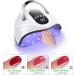 Sunrich 120W UV Gel Nail Lamp LED Nail Light Fast Dryer - Portable White with 4 Timers & Automatic Sensor - Buy Online on GoSupps.com