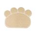 ExeQianming Pet Mat Claw Shape Feeding Mats for Dogs for Drinking and Eating 30 x 37 cm (Beige)