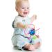 Zooawa Bite Ring for Babies - Food-Grade 360 Rotating BPA-Free Teething Toy | Soft TPU Multi-Colored Teething Aid for Toddlers - Buy Online on GoSupps.com